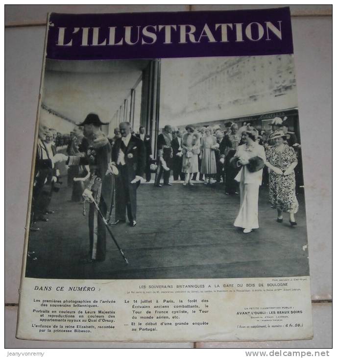 L´Illustration N°4977 - 23 Juillet 1938. Les Souverains Britanniques à La Gare Du Bois De Boulogne. - L'Illustration