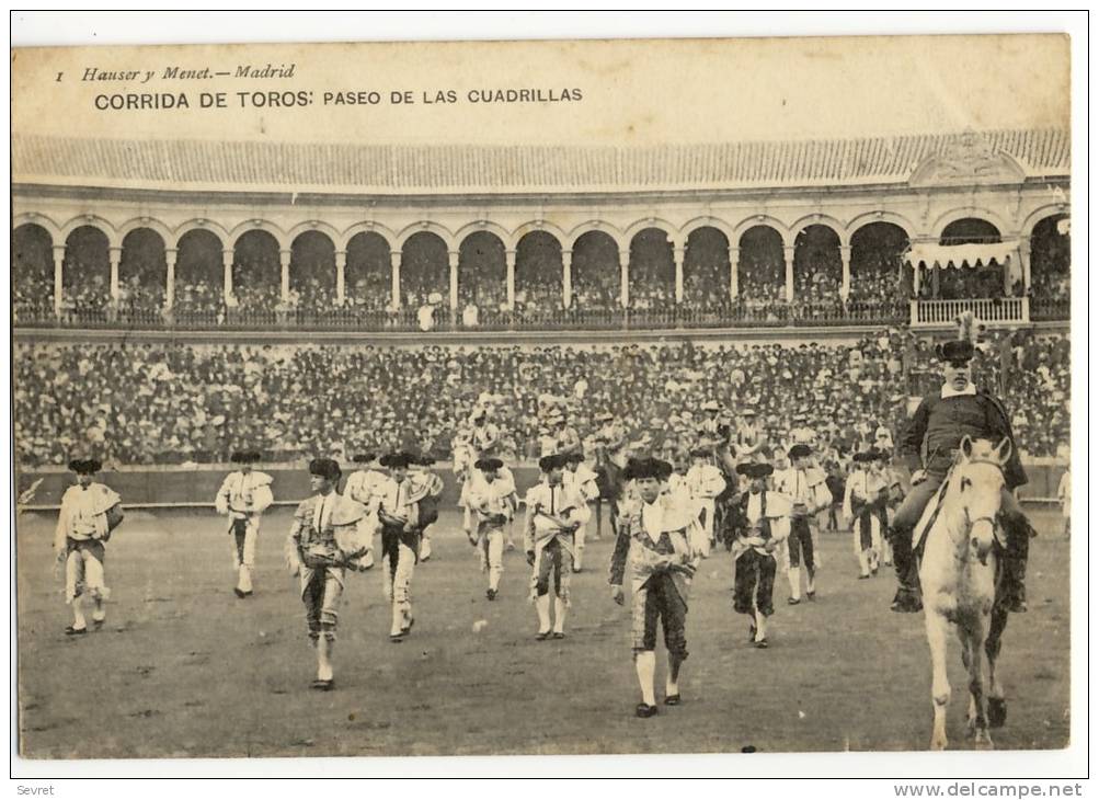 CORRIDA DE TOROS : Paseo De Las Cuadrillas - Autres & Non Classés