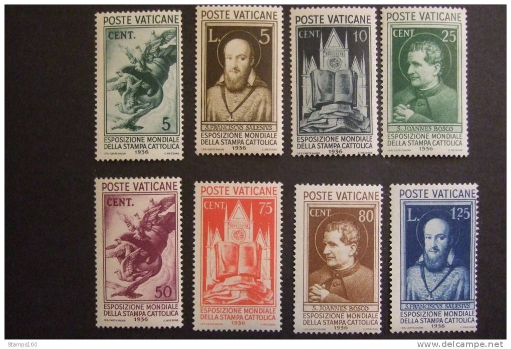 VATICAN / VATIKAANSTADT   1936   MICHEL  51/58  YVERT  72/79   MNH**   (024107-NVT) - Neufs