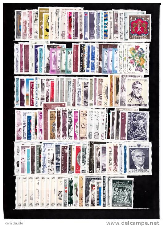 AUTRICHE - LOT DE TIMBRES NEUFS ** - 1969/1975 - COTE + 100 EUROS - Verzamelingen