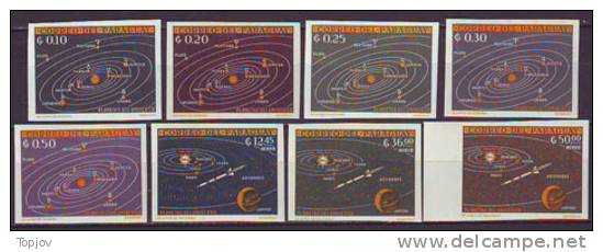 PARAGUAY -  SPACE - SOLAR SYSTEM SET  IMPERF   - **MNH - 1962 - Südamerika