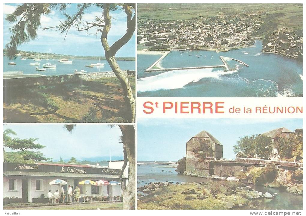 ÎLE DE LA REUNION.  ST-PIERRE.  LE PORT DE PLAISANCE.  VUE AERIENNE. - Saint Pierre