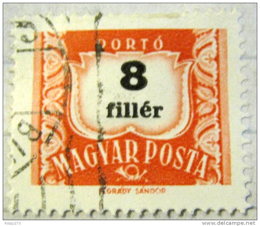 Hungary 1958 Postage Due 8f - Used - Port Dû (Taxe)