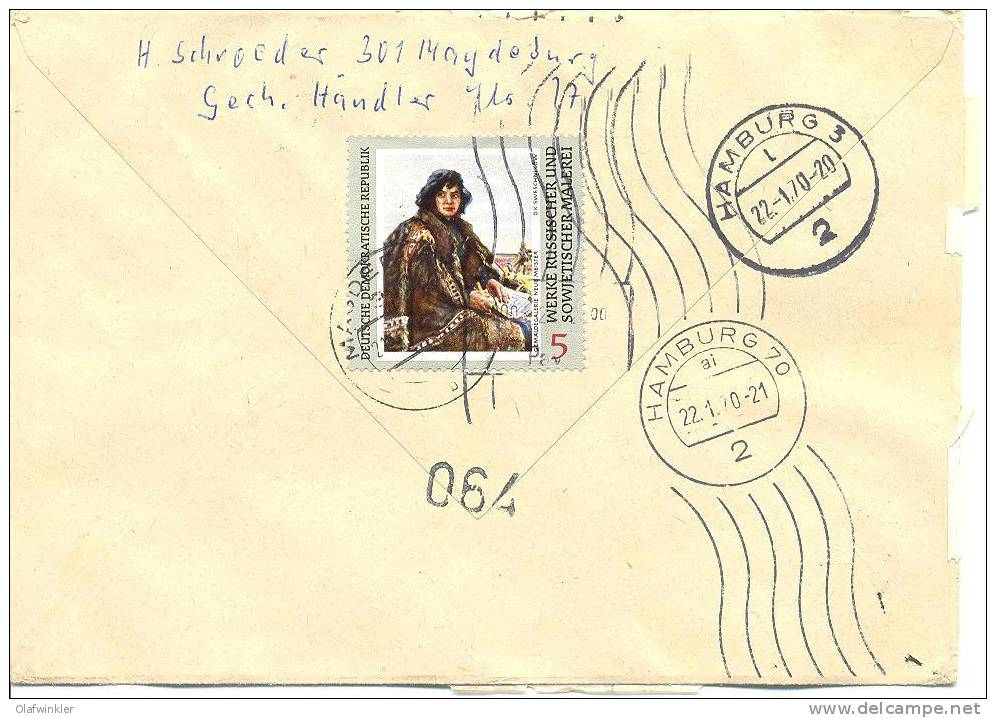 1970 Persönlichkeiten (IV) Mi 1534-9 / Sc 1166-71 / YT 1228-33 Auf Satzbrief/lettre/on Letter [sim] - Cartas & Documentos