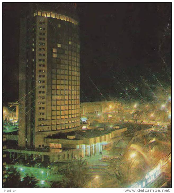 Kazakhstan-Postcard 1983-Alma-Ata-V. I. Lenin Night Hotel Complex. - Kazakistan