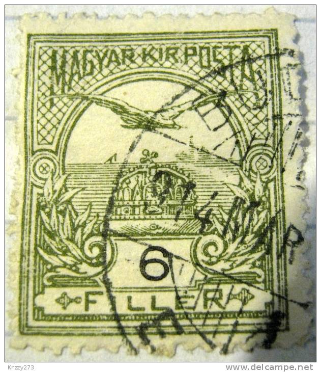Hungary 1900 Turul Mythical Bird 6f - Used - Used Stamps