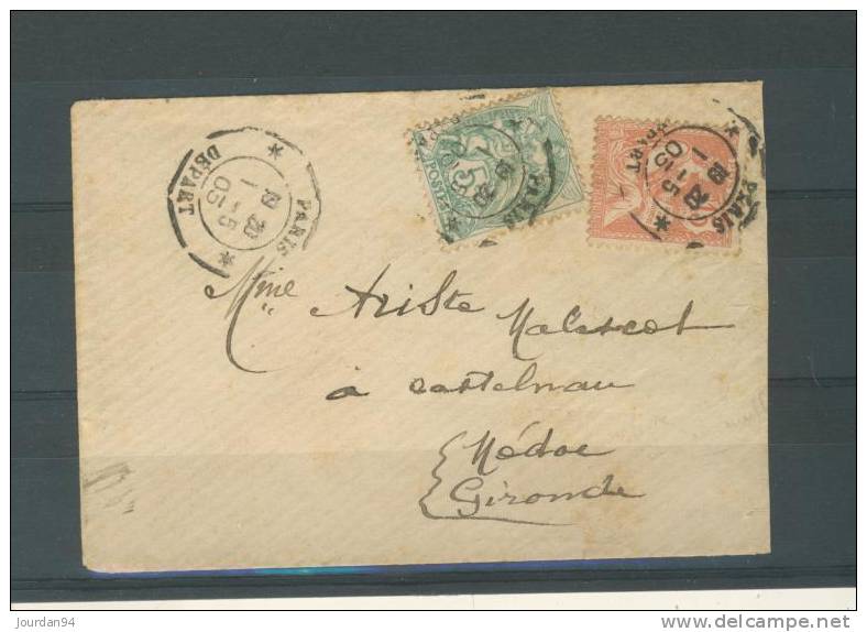 FRANCE              -LEVE  EXCEPTIONNELLE-BUREAU CENTRAL-TRES RARE - 1900-29 Blanc