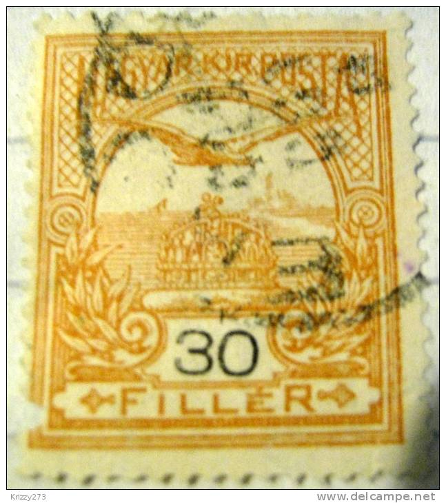 Hungary 1900 Turul Mythical Bird 30f - Used - Oblitérés