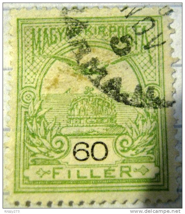 Hungary 1900 Turul Mythical Bird 60f - Used - Usati