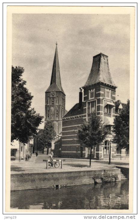 Nederland/Holland, Kampen, Schoolstraat Met Boventoren, Ca. 1950 - Kampen