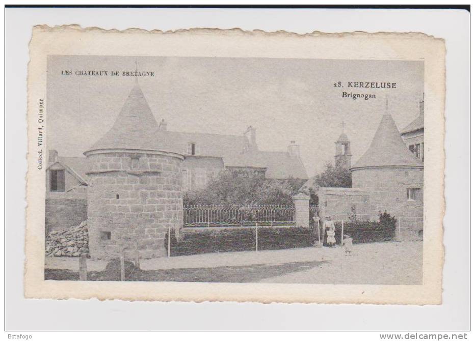 CPA BRIGNOGAN, CHATEAU DE KERZELUSE - Castles