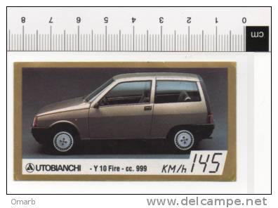 Ade054 Figurine, Stickers, Autocollant | Vintage Golden Cars, Auto Epoca, Voiture | AUTOBIANCHI Y10 Fire - Altri & Non Classificati