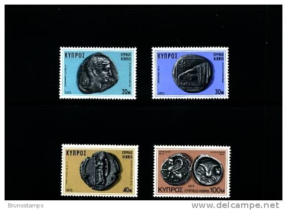 CYPRUS - 1972  COINS  SET  MINT NH - Neufs