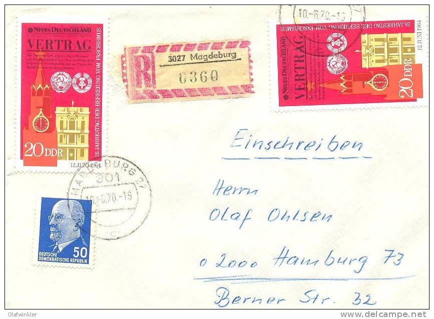 1970 Befreiung Vom Faschismus Mi 1570+937 / Sc 1201+589 / YT 1262+564D Auf Brief/lettre/on Letter [sim] - Covers & Documents