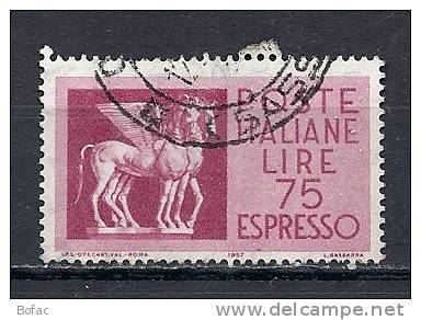 EX   43   (OBL)  Y  &amp;  T   (chevaux Ailés)   "ITALIE" - Posta Espresso