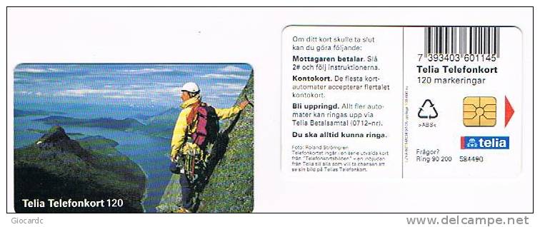 SVEZIA (SWEDEN) - TELIA  (CHIP) - 1997  BERG CLIMBER    -    USED ° - RIF. 7694 - Montagnes