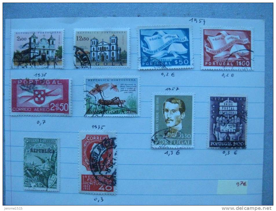 Timbres Portugal : Lot 1935 / 1957 - Used Stamps