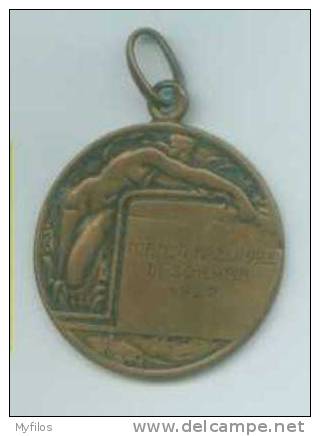 1922 ITALIA MEDAGLIA IN BRONZO  "TORNEO NAZIONALE DI SCHERMA 1922" - Scherma