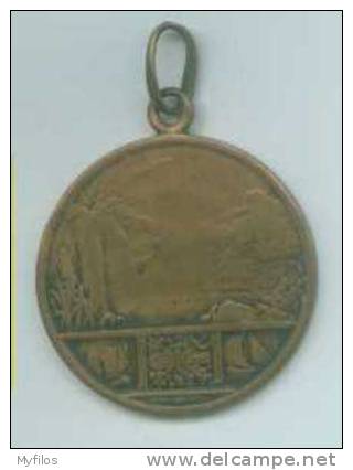 1922 ITALIA MEDAGLIA IN BRONZO  "TORNEO NAZIONALE DI SCHERMA 1922" - Scherma