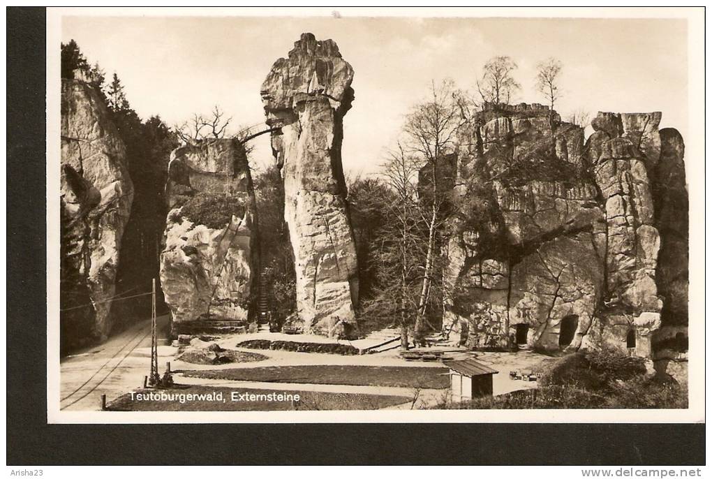 440. Germany, Teutoburgerwald - Externsteine - Real Photo Postcard - Detmold