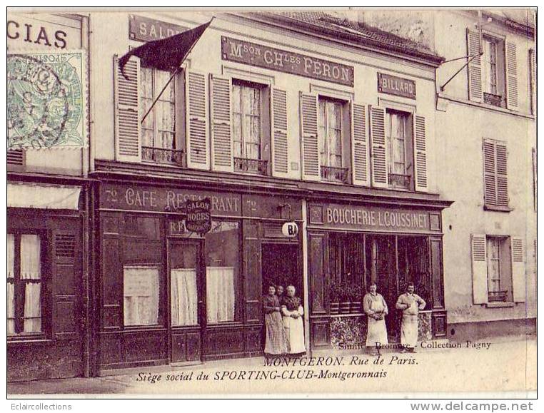 Essonne.....Montgeron.... Commerces  Et Siège Du Sporting Club - Montgeron