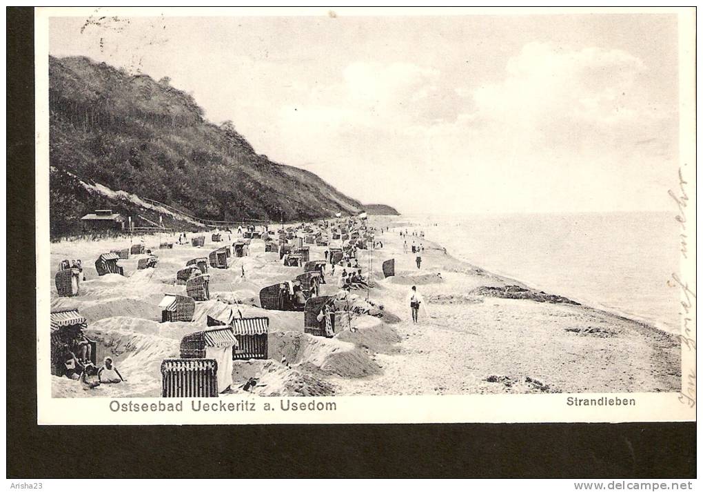 440. Germany, Ostseebad Ueckeritz A. Usedom - Strandleben - Passed Post In 1930 - Usedom