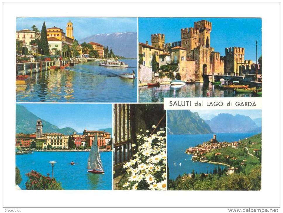 Z1878 Saluti Dal Lago Di Garda - Sirmione - Gardone - Malcesine / Viaggiata 1966 - Altri & Non Classificati