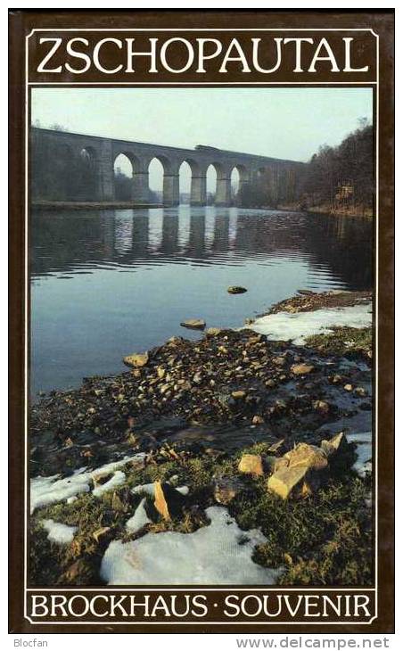 Historische Ansichten Zschopautal 1989 Neu 10€ Brockhaus-Souvenir Buch Für Sammler Liebhaber Many Color-pictures Germany - Augustusburg