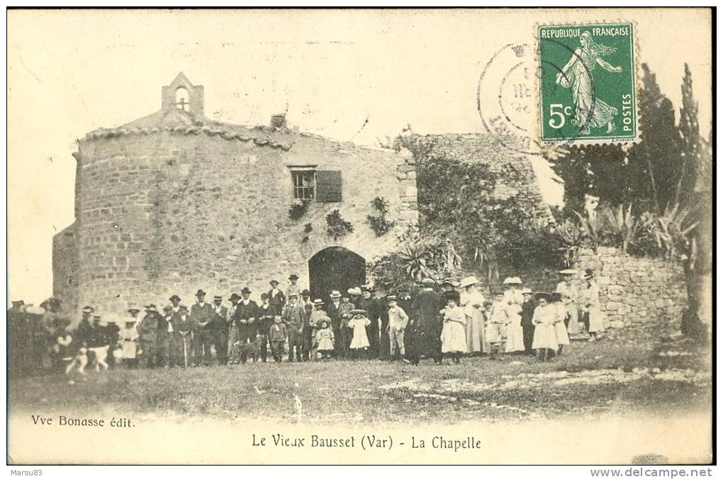 Le Beausset- La Chapelle- ** RARE Carte Animée** Ed Veuve Bonasse-  Animée 1905 Ou 1908. - Le Beausset