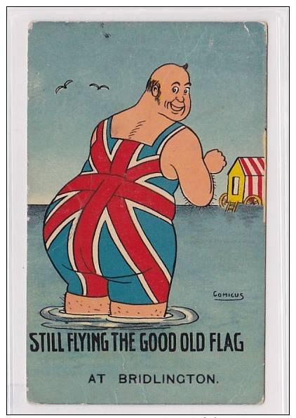 Bridlington (GB) The Good Old Flag, Great Britain, Badeszene, Autotypie, 1915   ***70267 - Autres & Non Classés