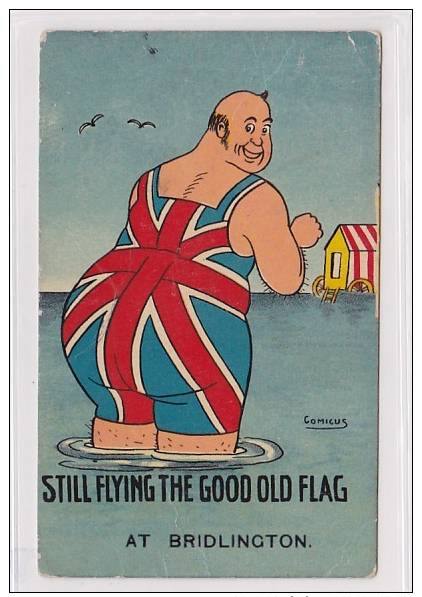 Bridlington (GB) The Good Old Flag, Great Britain, Badeszene, Autotypie, 1915   ***70267 - Other & Unclassified