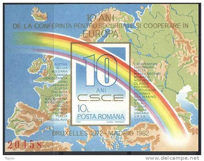 ROMANIA -  KSZE  - EUROPE - MAPS  - IMPERF  - 1982 - European Community