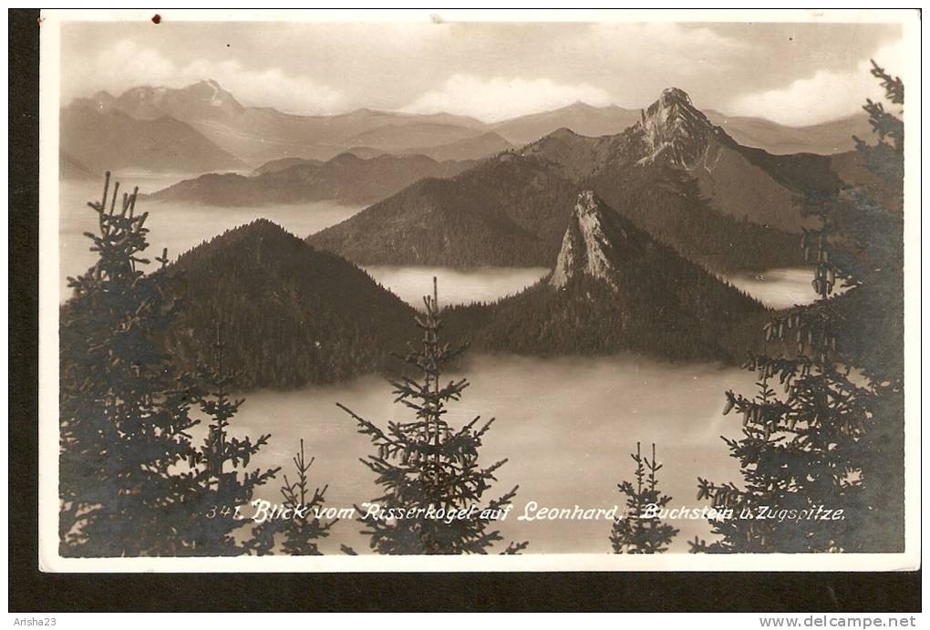 440. Germany, Blick Vom Risserkogel Auf Leonhard - Buchstein U. Zugspitze - Zugspitze