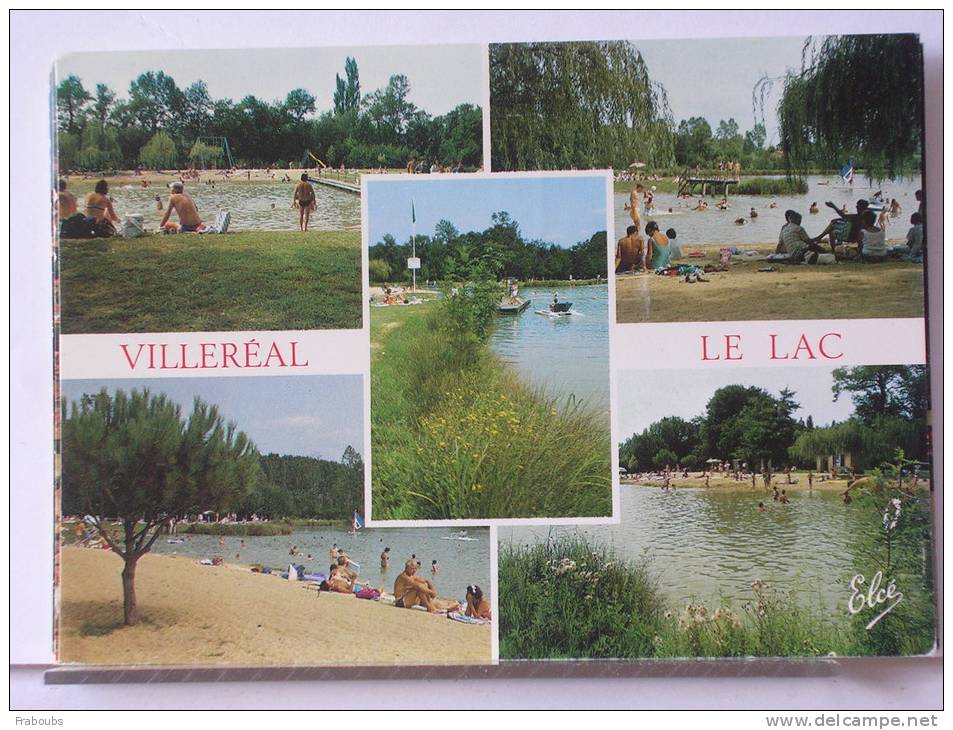 (47) - VILLEREAL -  LE LAC - MULTIVUES- ANIMEE - Autres & Non Classés