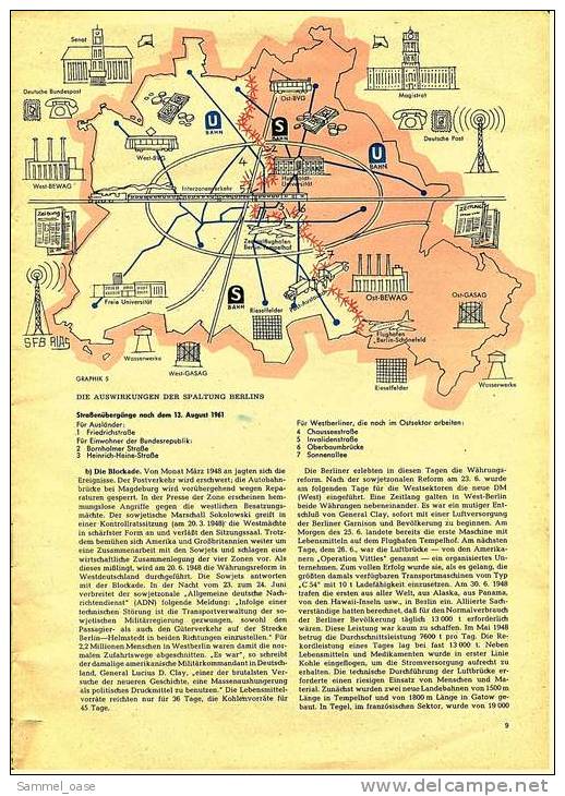 Zeitschrift  , Berlin Deutschlands Hauptstadt 1962  -  Informationen Zur Politische Bildung - Autres & Non Classés