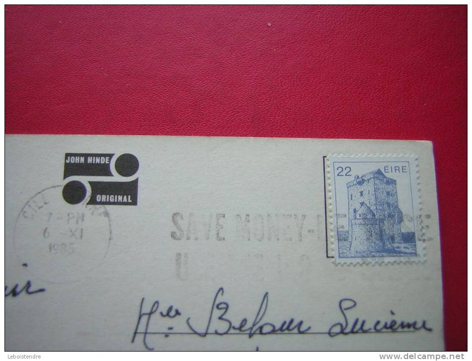 CPM IRELANDE IRELAND  MUCK ROSS PARK  KILLARNEY CO KERRY IRELAND   VOYAGEE  1985 TIMBRE / STAMP - Kerry