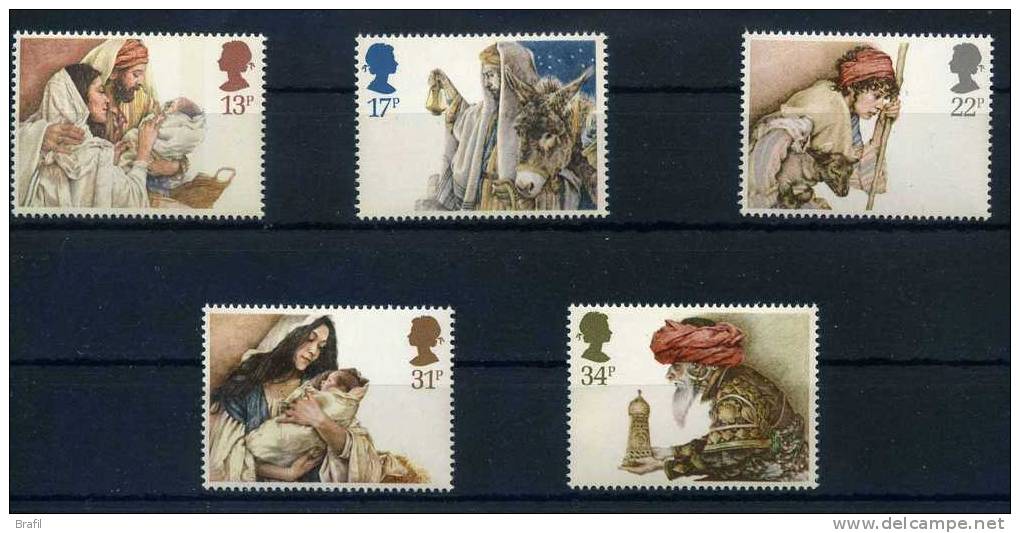1984 Gran Bretagna, Natale , Serie Completa Nuova (**) - Unused Stamps