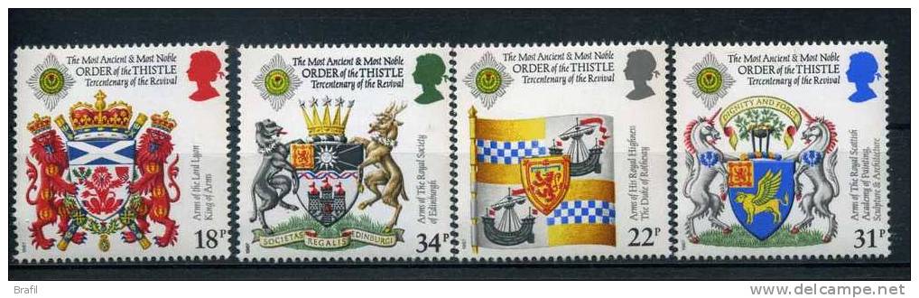 1987 Gran Bretagna, Stemmi Araldici , Serie Completa Nuova (**) - Unused Stamps