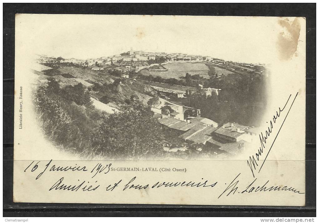 TOP!! SAINT-GERMAIN-LAVAL * COTE OUEST * 1903 **!! - Saint Germain Laval