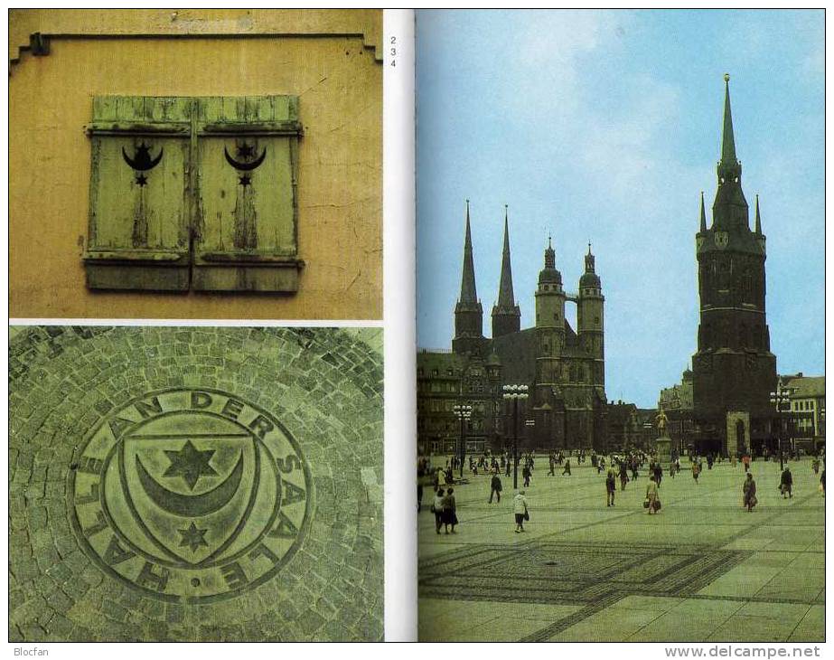 Brockhaus-Souvenir Historische Ansichten Halle / Saale 1988 Neu 10€ Buch Für Sammler Liebhaber Color-pictures Of Germany - Musées & Expositions