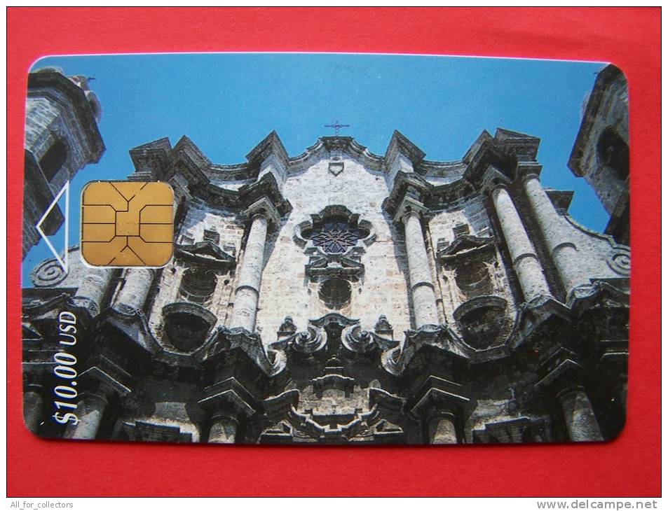 $10, Chip Phone Card , Etecsa, Catedral De La Habana, Cathedral - Kuba