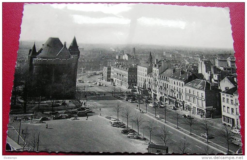 == Belgien , Bruxelles, Porte De Hal.. Verkehr .. 1959 Alte Autos Nach ES - Vervoer (openbaar)