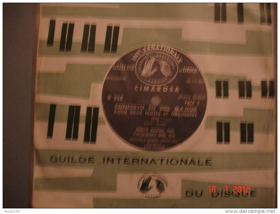 Guilde Internationale Du Disque,3 Disques Pochettes Plastique,Cimarosa,chants De Noël, Beethoven 33T1/3 - Formats Spéciaux