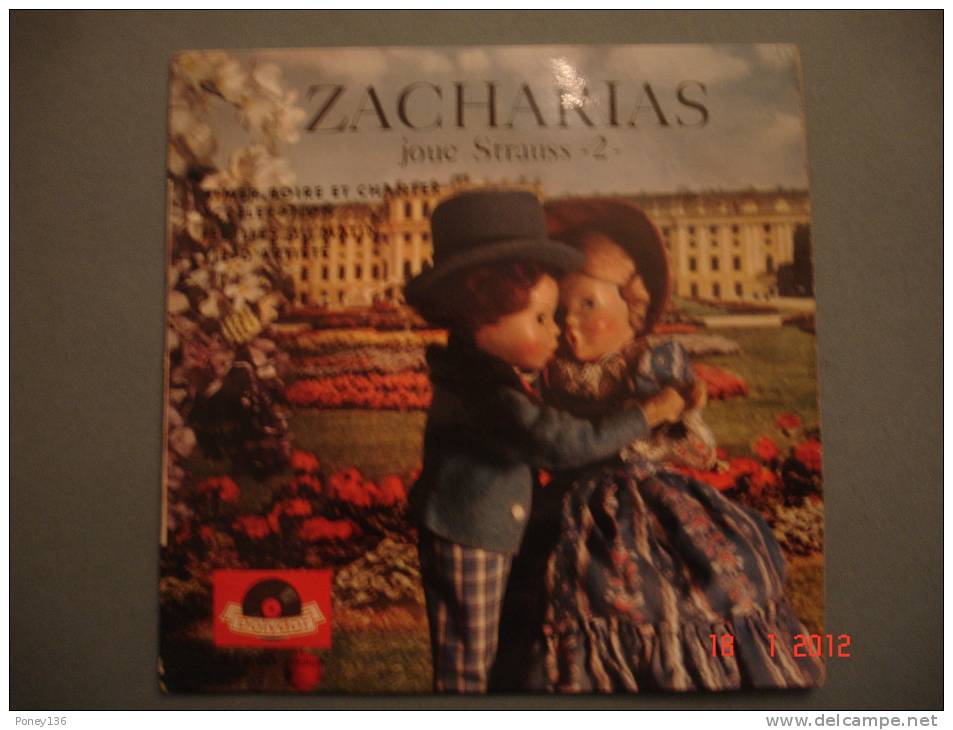 Zacharias,joue Strauss ,polydor,4 Titres ,45T M - Speciale Formaten