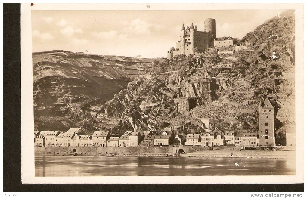 440. Germany, " Burg Katz " St. Goarshausen ( Rhein ) - Real Photo Postcard - St. Goar