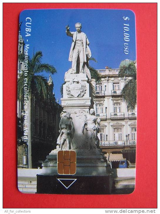 Chip Phone Card , $10 Etecsa, 30.000, Monument Jose Marti - Kuba