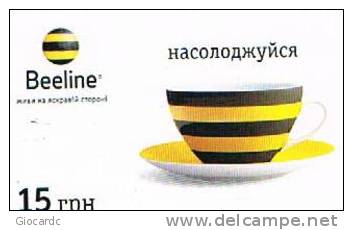 UCRAINA (UKRAINE) -  BEELINE (RECHARGE GSM) -  COFFEE       - USED°- RIF. 6579 - Alimentation
