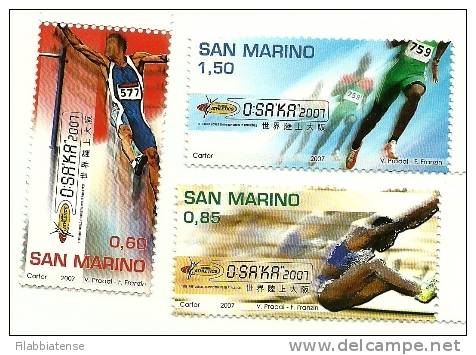 2007 - San Marino 2142/44 Mondiali   +++++++ - Jumping