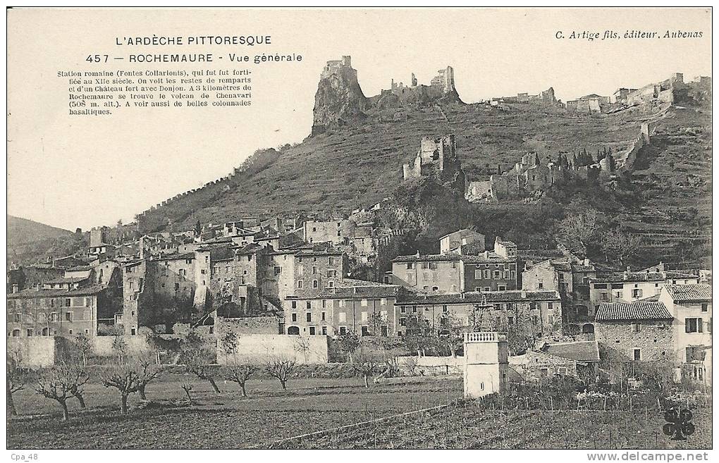 Ardèche- Rochemaure -Vue Générale - Rochemaure