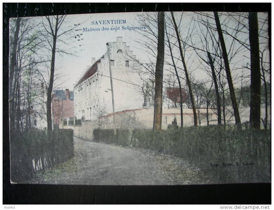 ZAVENTEM - Huis Der Zeven Heren - Maison Des Sept Seigneurs - Verzonden 1923 - Marcovici - Lot AM 23 - Zaventem